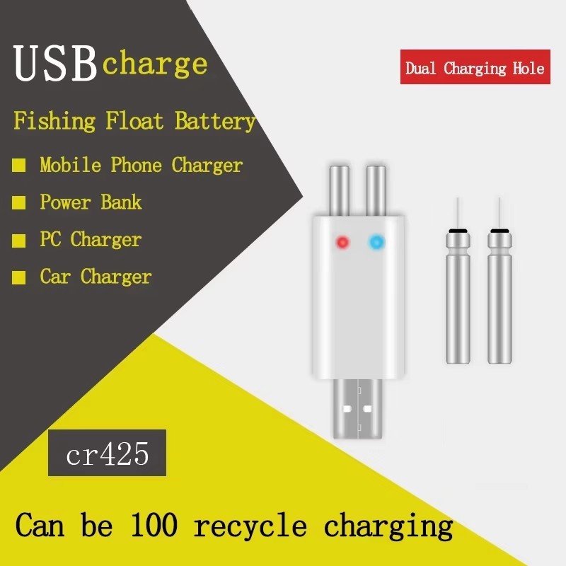 充電式 CR425 CR322 バッテリー USB 充電器釣 - Fish Finder Charger のレビューと価格
