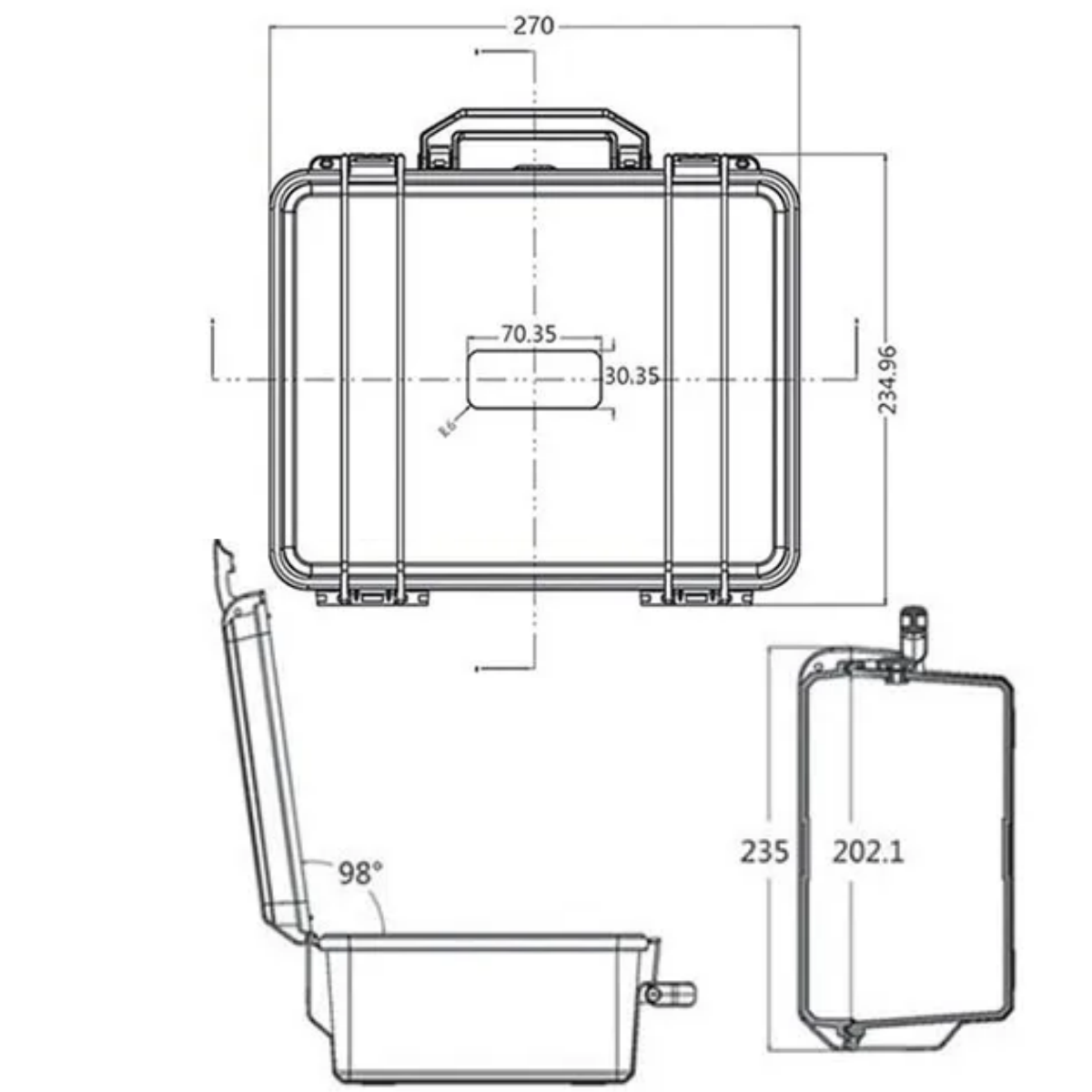 ハードシェル防水オーガナイザーボックス、ハードウェアアクセサ - Fish Finder Case のレビューと価格
