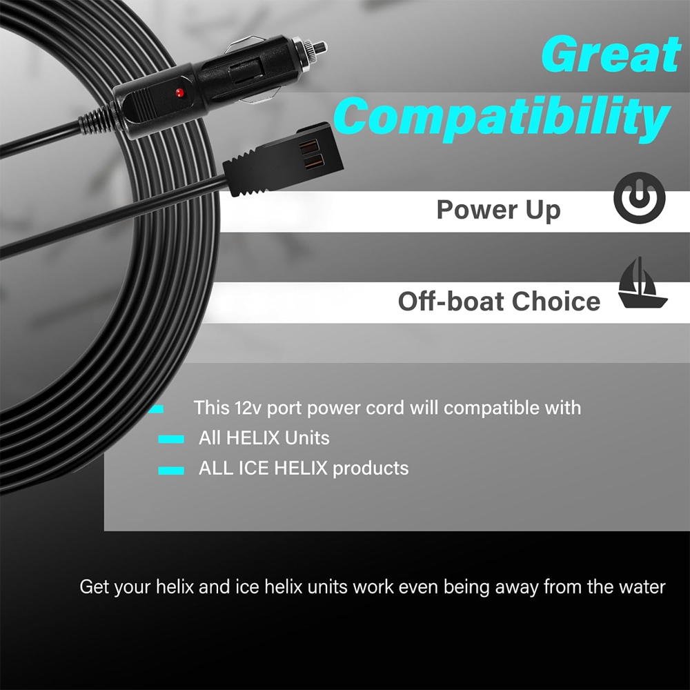 12V DCポート電源コード 720105-1 パワーケーブ - Fish Finder Charger のレビューと価格