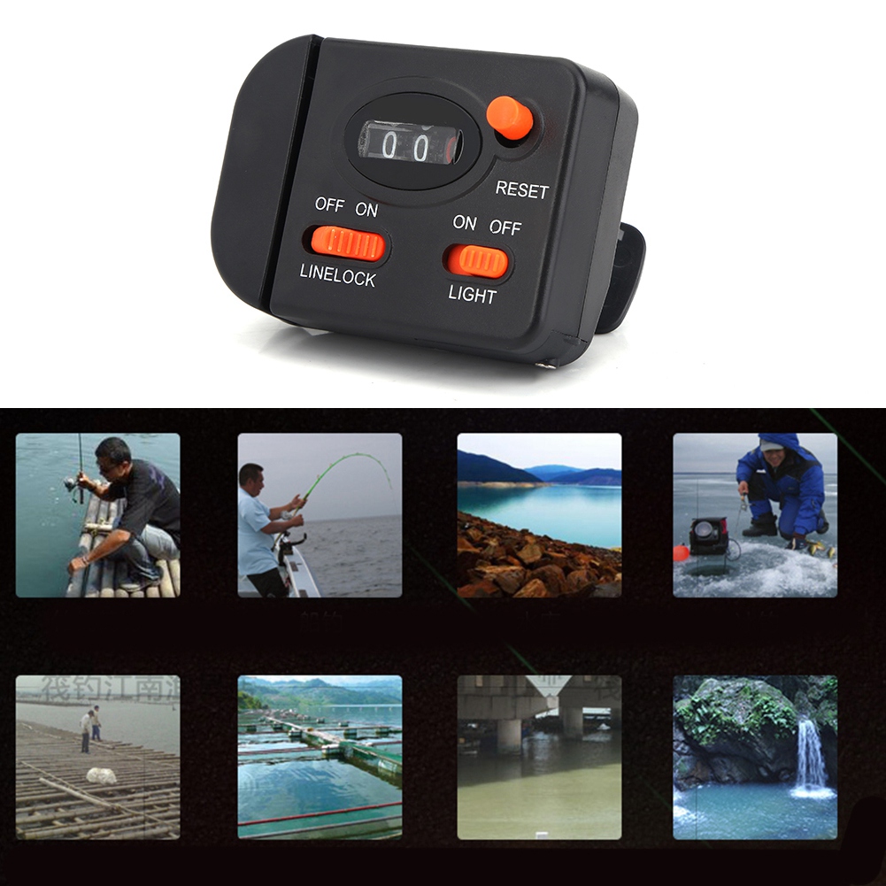 デジタル釣りカウンター調整可能なネジクランプ固定パッド付き操 - Fishing Depth Finder のレビューと価格