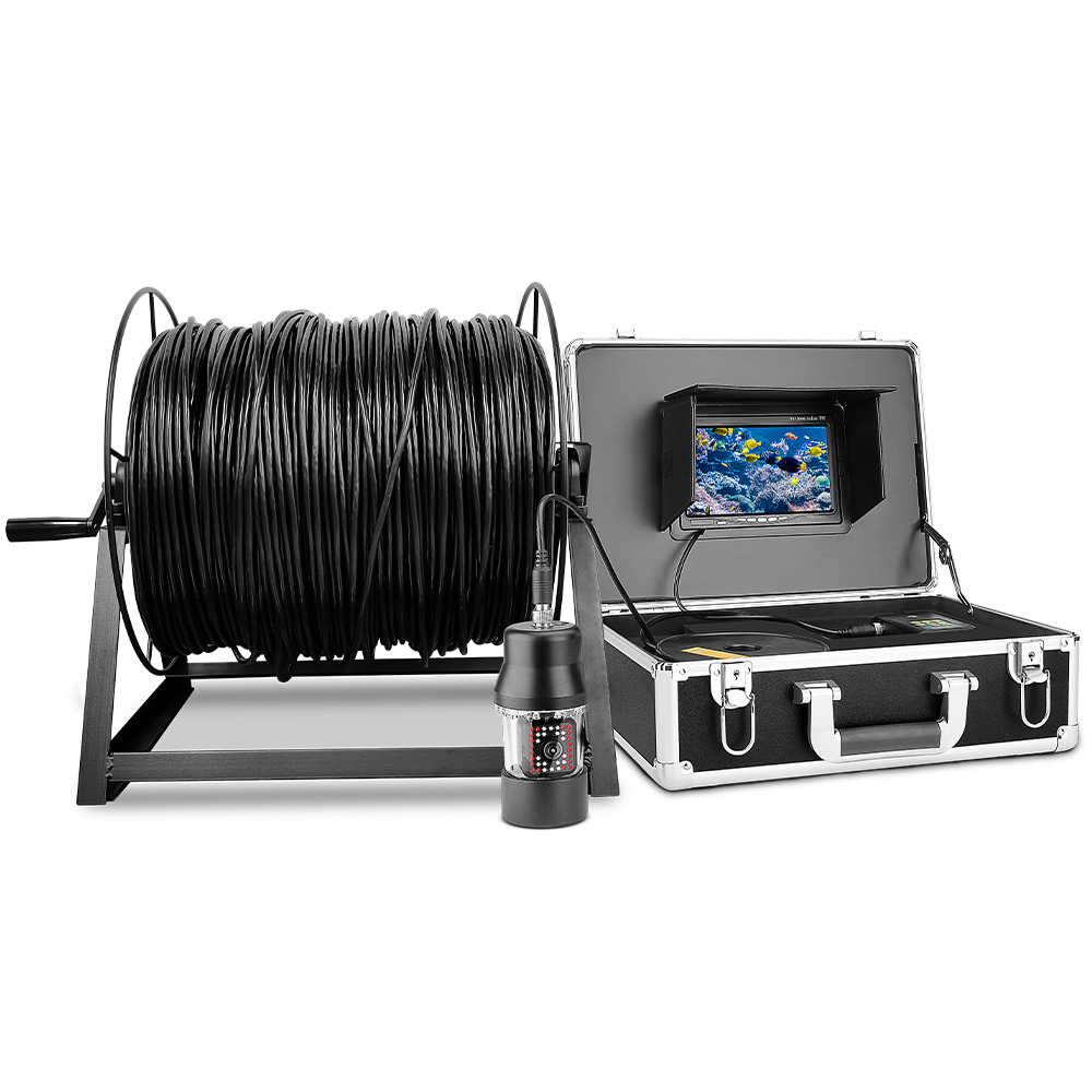 深度温度計付き360度回転パノラマビューDVRレコーダー7イ - Fishing Depth Finder のレビューと価格