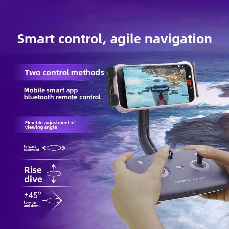 水中ドローン遠隔操作高画質1080p撮影カメラ無人潜水艦ロボ - Underwater Camera のレビューと価格