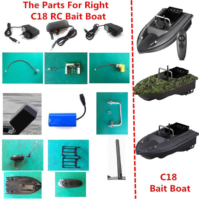 C18 リモコン RC 魚群探知機電気釣り餌ボートスペアパー - Fish Finder Charger のレビューと価格