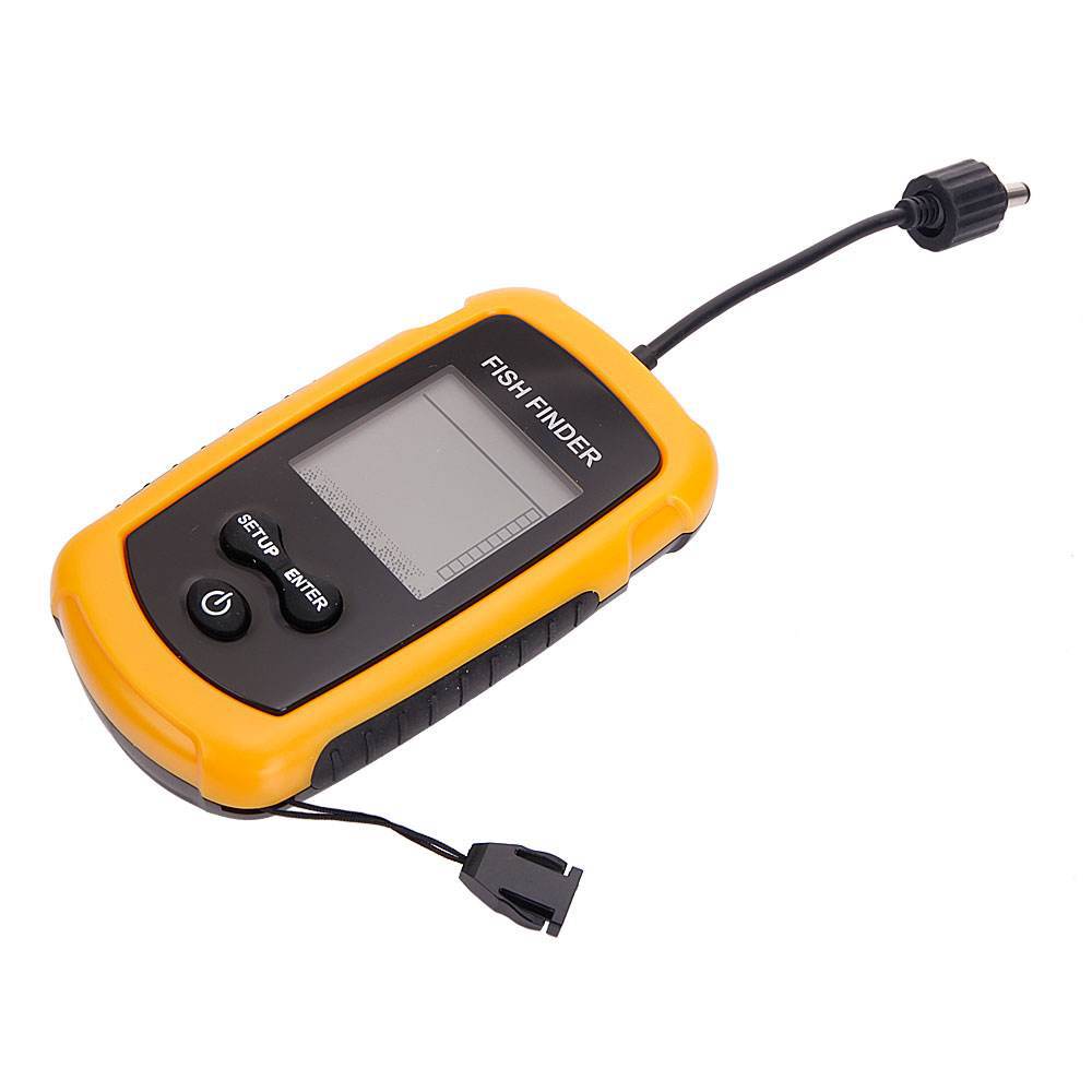 アラーム付き100Mポータブルソナー魚群探知機 ソナー範囲エ - Fishing Depth Finder のレビューと価格