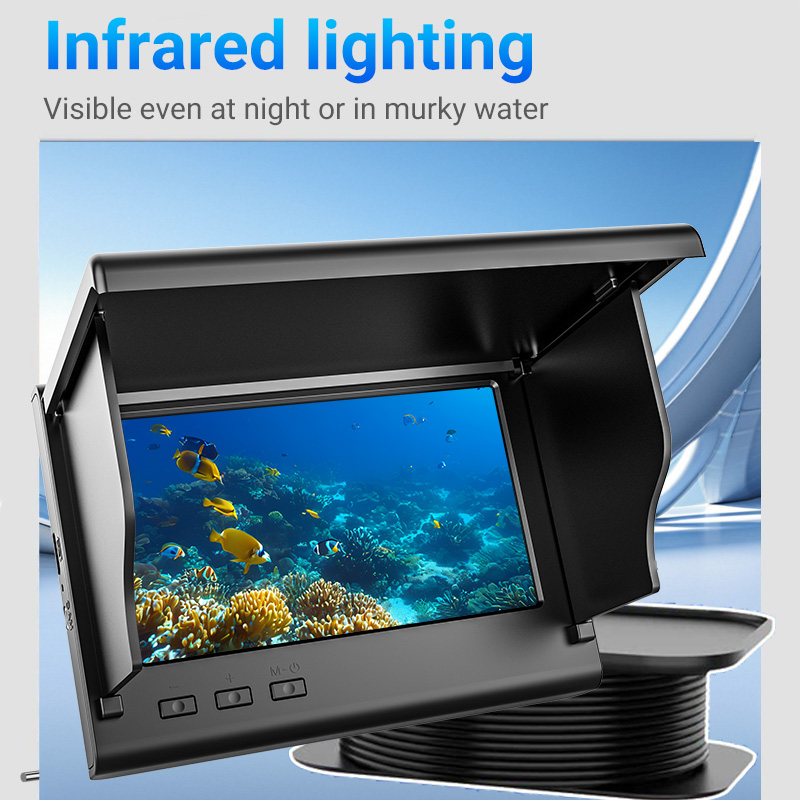 4.3インチ氷上釣りカメラ魚群探知機1080P HD水中カメ - Fish Finder Cable のレビューと価格