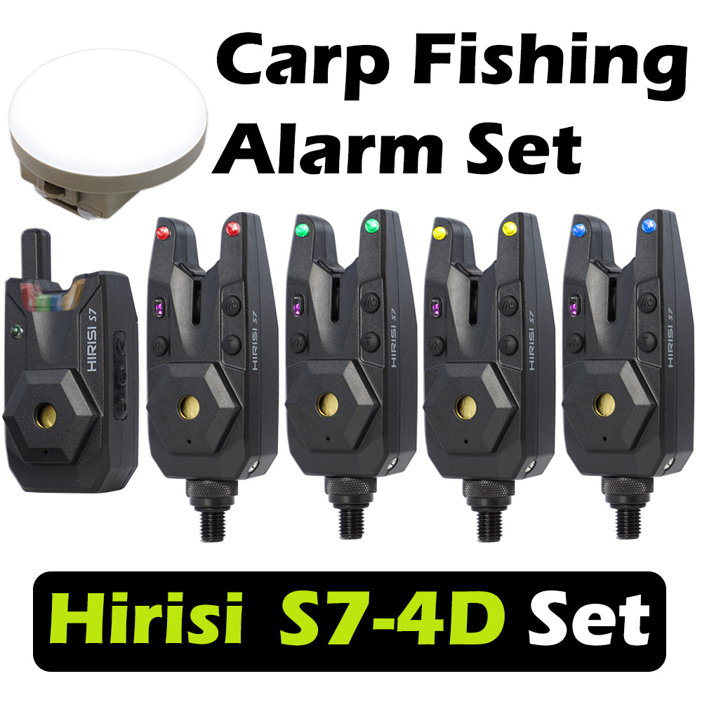 Hirisi S7-4D ワイヤレス鯉釣りバイトアラームセッ - Bite Indicator のレビューと価格