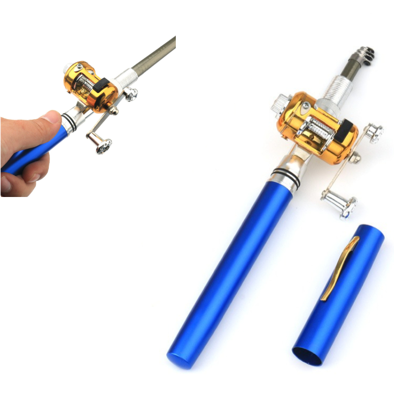 ペン型ミニポータブルポケット釣り竿、青色のヨーロッパ鯉用アイ - Penn Reel Fierce のレビューと価格