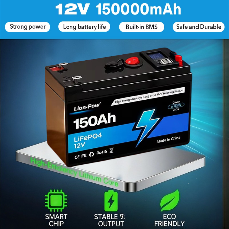 12V 150Ah LiFePO4充電式リチウム電池 内蔵B - Fish Finder Battery のレビューと価格